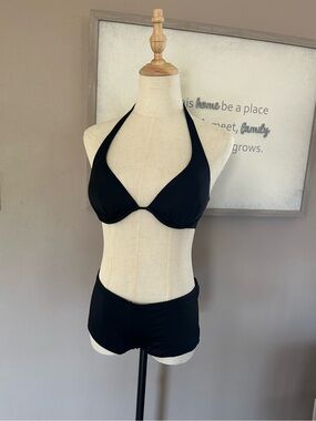 Victoria's Secret Black Bikini Set with Velcro Strap